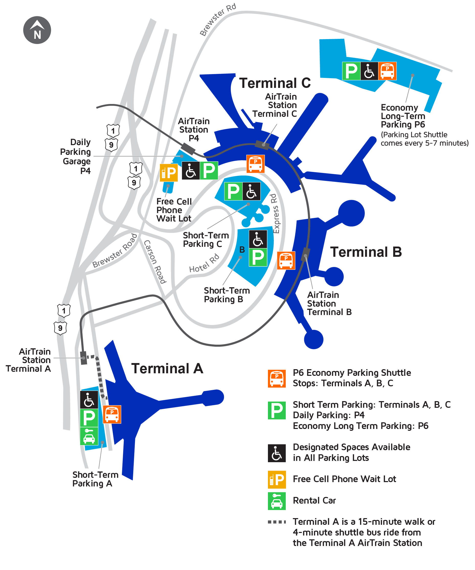 Airport Maps Ewr Newark Liberty Airport